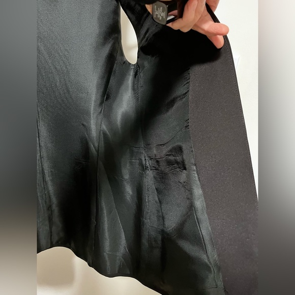 Zara blazer vest in black, double lined - Picture 4 of 5